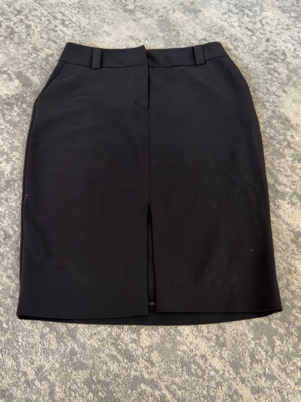Apt. 9 Black Pencil Skirt with Front Slit